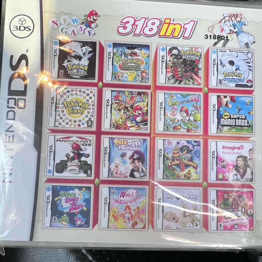 Nintendo DS 318 in 1 Game Cartridge